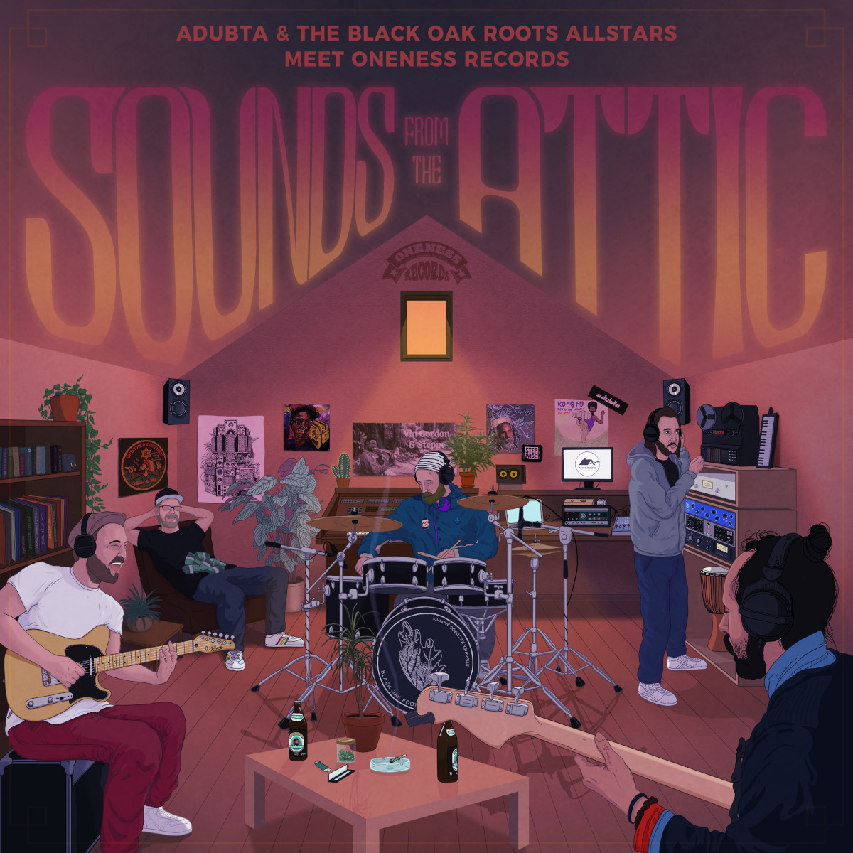 Sounds From The Attic - aDUBta & The Black Oak Roots Allstars feat. Various Artists - Oneness Records - Release: 04/20/2023